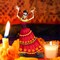 2 PCS Day of the Dead Centerpieces, Wooden Dancing Couple Sugar Skull Signs Decor Day of the Dead Table Decor
